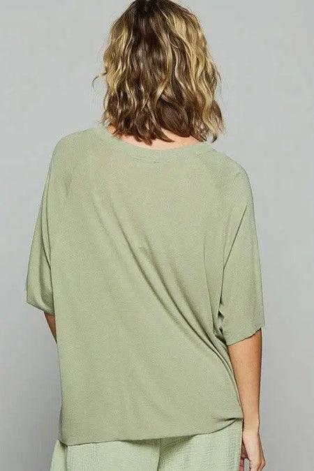 POL Round Neck Half Sleeve T-Shirt - Sleekdenim.com