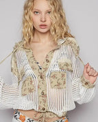 OFF WHITE/OLIVE MULTI / S