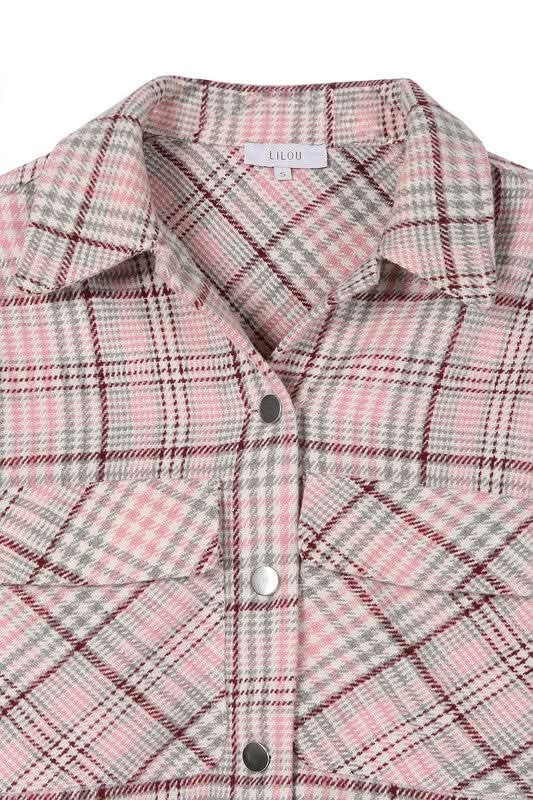 Plaid crop jacket - Sleekdenim.com