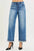RISEN Elastic Band Slouch Ankle Boyfriend Cuffed Hem Jeans PGA21558