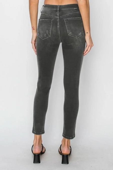 RISEN Full Size High Rise Ankle Skinny Jeans - Sleekdenim.com