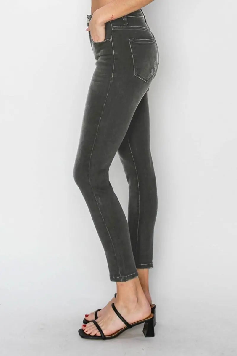 RISEN Full Size High Rise Ankle Skinny Jeans - Sleekdenim.com