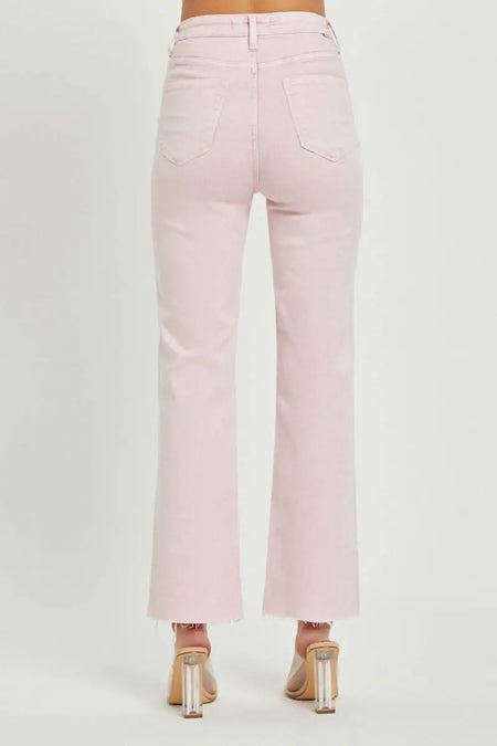 RISEN Full Size High Rise Tummy Control Straight Jeans - Sleekdenim.com