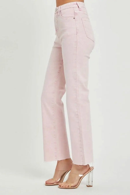 RISEN Full Size High Rise Tummy Control Straight Jeans - Sleekdenim.com