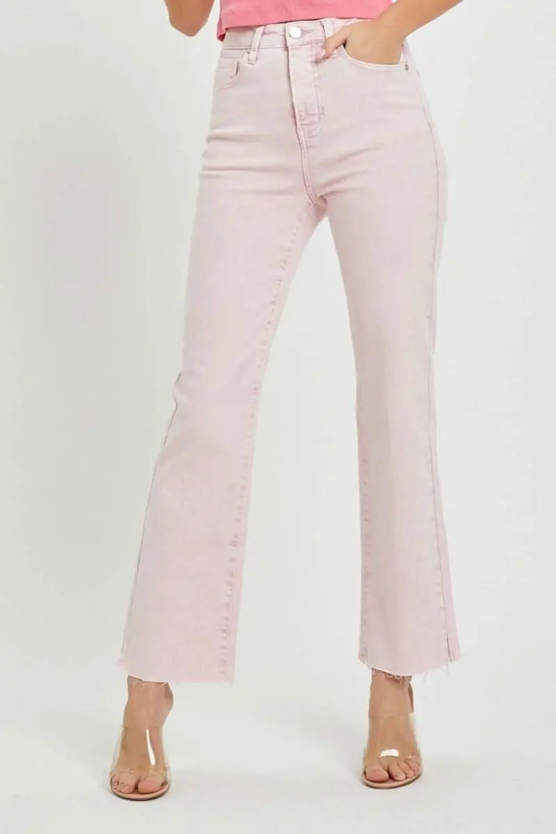 RISEN Full Size High Rise Tummy Control Straight Jeans - Sleekdenim.com