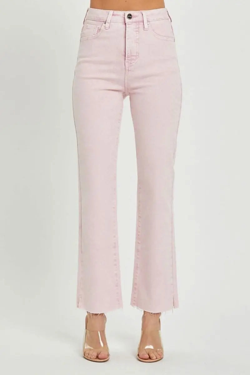 RISEN Full Size High Rise Tummy Control Straight Jeans - Sleekdenim.com