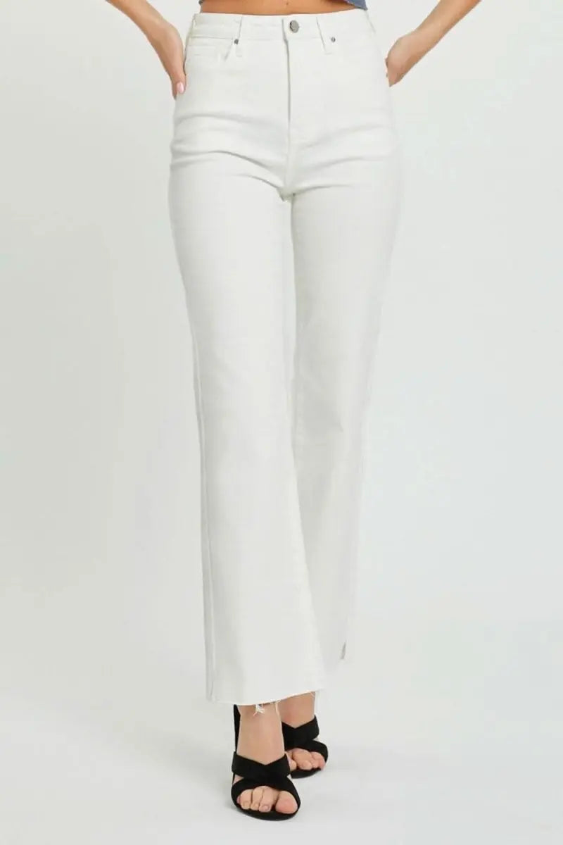 RISEN Full Size High Rise Tummy Control Straight Jeans - Sleekdenim.com