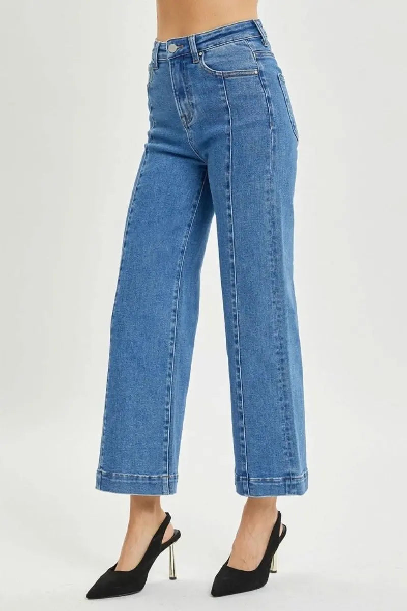 RISEN Full Size High Rise Wide Leg Jeans - Sleekdenim.com