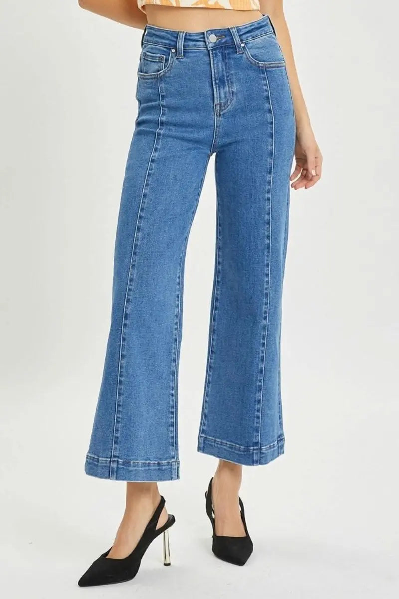 RISEN Full Size High Rise Wide Leg Jeans - Sleekdenim.com