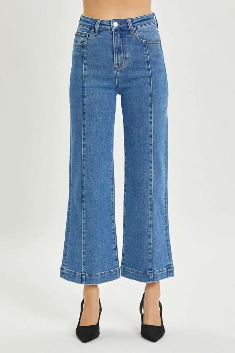 RISEN Full Size High Rise Wide Leg Jeans - Sleekdenim.com