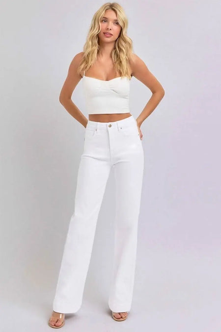 RISEN Full Size High Waist Straight Jeans - Sleekdenim.com