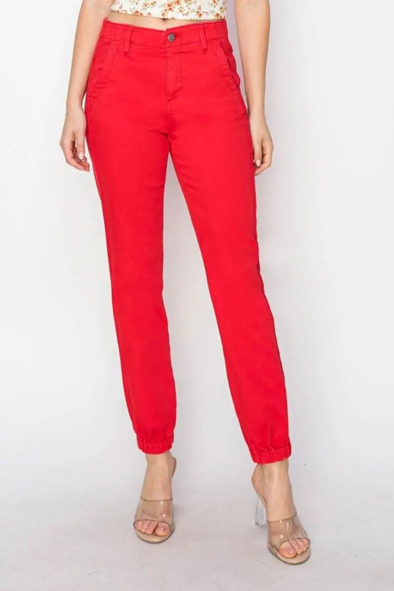 RISEN Full Size High Waisted Jogger Jeans - Sleekdenim.com