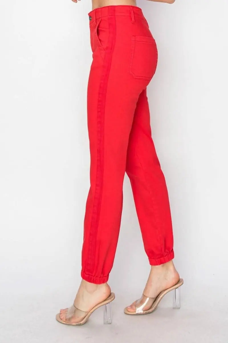 RISEN Full Size High Waisted Jogger Jeans - Sleekdenim.com