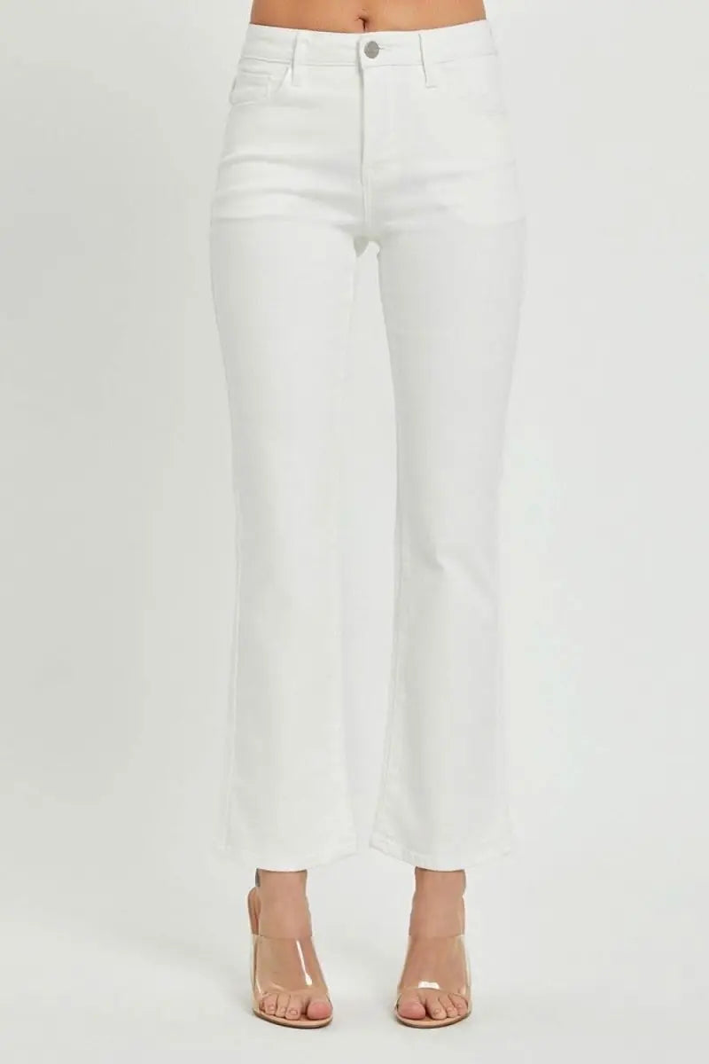 RISEN Full Size Mid Rise Jeans with Pockets - Sleekdenim.com