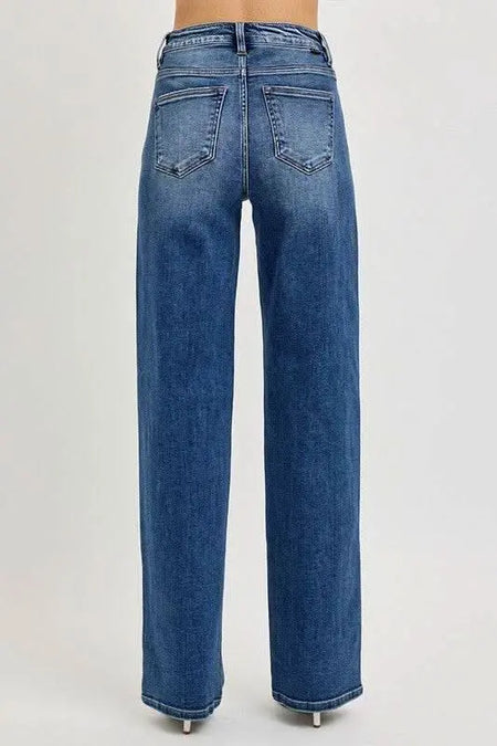 RISEN Full Size Tummy Control High Rise Jeans - Sleekdenim.com