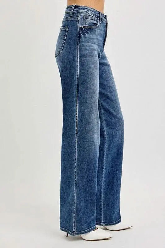 RISEN Full Size Tummy Control High Rise Jeans - Sleekdenim.com