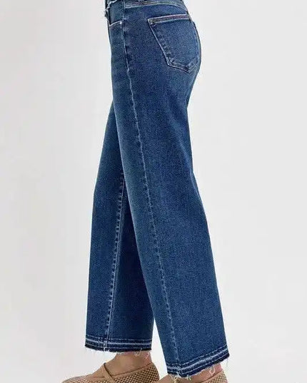 RISEN High Rise Tummy Control Bootcut Jeans - Sleekdenim.com