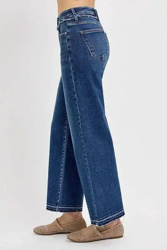 RISEN High Rise Tummy Control Bootcut Jeans - Sleekdenim.com