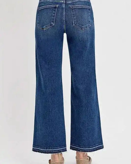 RISEN High Rise Tummy Control Bootcut Jeans - Sleekdenim.com