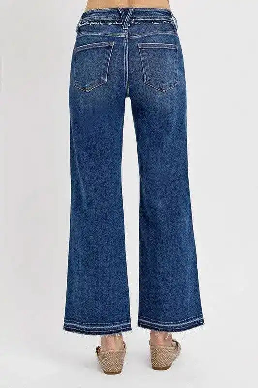 RISEN High Rise Tummy Control Bootcut Jeans - Sleekdenim.com
