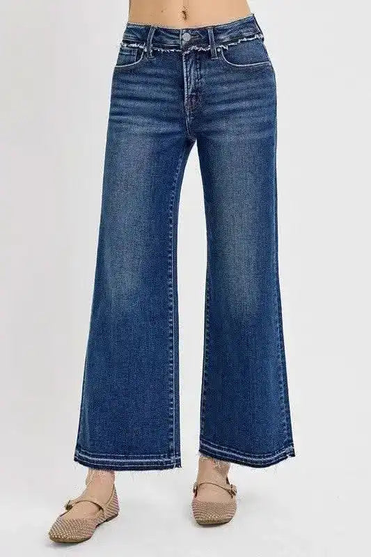RISEN High Rise Tummy Control Bootcut Jeans - Sleekdenim.com