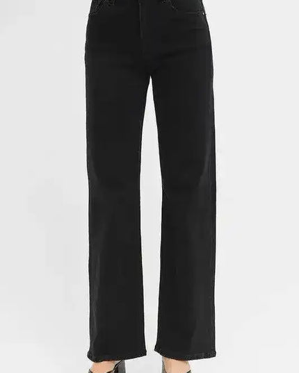 RISEN High Rise Wide Jeans - Sleekdenim.com