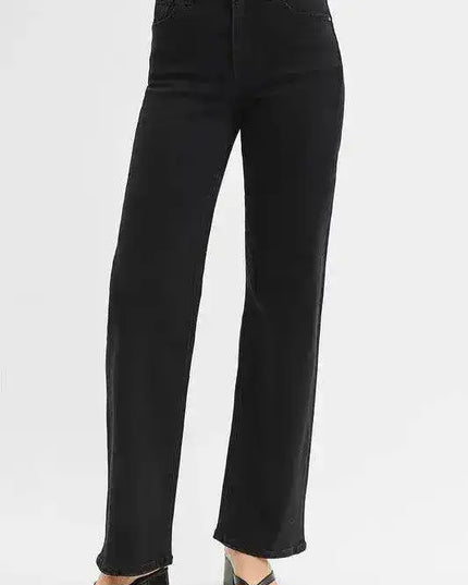 RISEN High Rise Wide Jeans - Sleekdenim.com