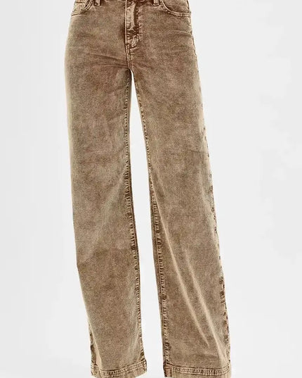 RISEN High Rise Wide Leg Corduroy Pants - 12/1/25 JUST RESTOCKED! (SOLD OUT 3 TIMES) (Copy) - Sleekdenim.com