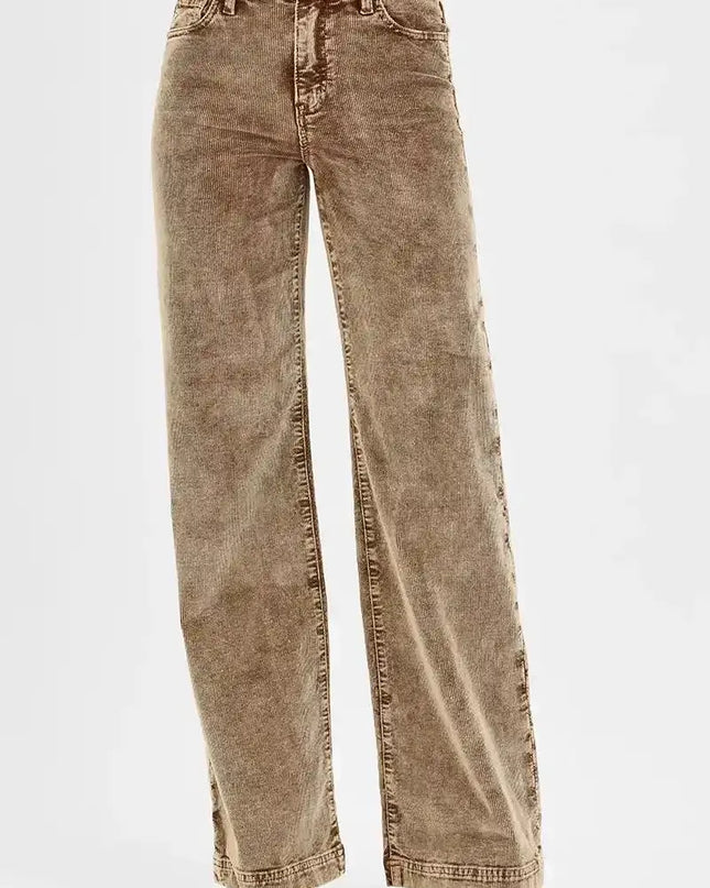 RISEN High Rise Wide Leg Corduroy Pants - 12/1/25 JUST RESTOCKED! (SOLD OUT 3 TIMES) (Copy) - Sleekdenim.com