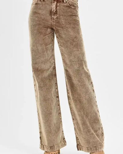 RISEN High Rise Wide Leg Corduroy Pants - 12/1/25 JUST RESTOCKED! (SOLD OUT 3 TIMES) (Copy) - Sleekdenim.com