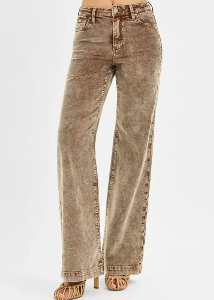 RISEN High Rise Wide Leg Corduroy Pants - 12/1/25 JUST RESTOCKED! (SOLD OUT 3 TIMES) (Copy) - Sleekdenim.com