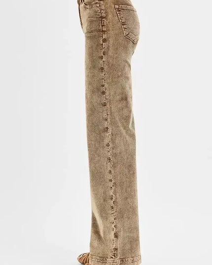 RISEN High Rise Wide Leg Corduroy Pants - 12/1/25 JUST RESTOCKED! (SOLD OUT 3 TIMES) (Copy) - Sleekdenim.com