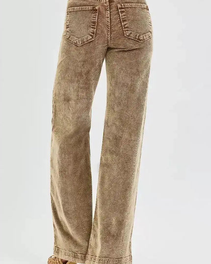 RISEN High Rise Wide Leg Corduroy Pants - 12/1/25 JUST RESTOCKED! (SOLD OUT 3 TIMES) (Copy) - Sleekdenim.com