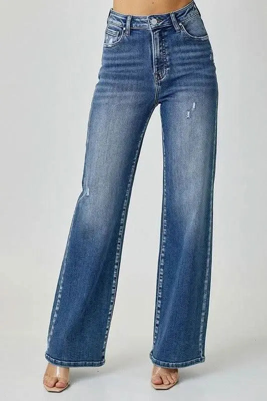 RISEN High Waist Jeans with Pockets - Sleekdenim.com