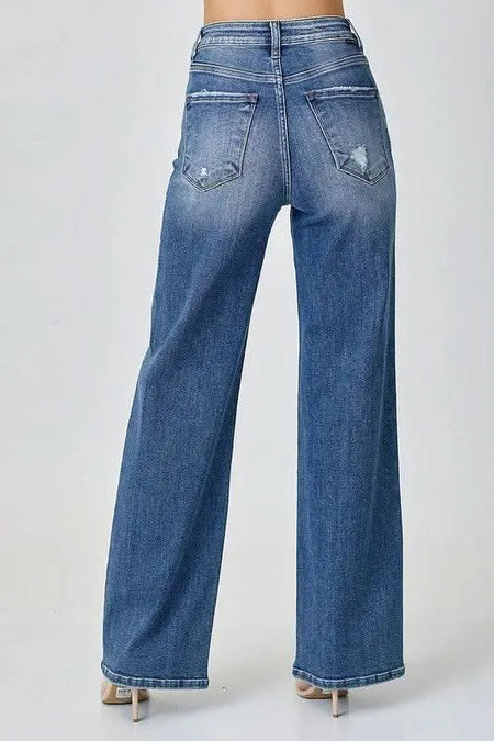 RISEN High Waist Jeans with Pockets - Sleekdenim.com