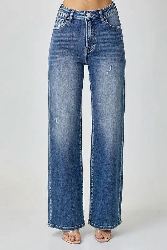 RISEN High Waist Jeans with Pockets - Sleekdenim.com