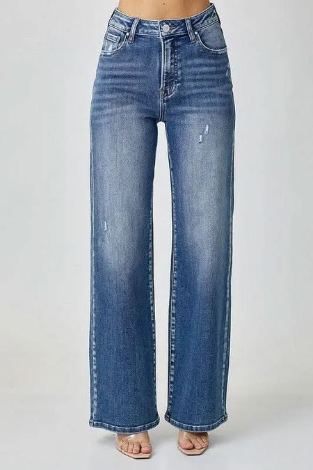 RISEN High Waist Jeans with Pockets - Sleekdenim.com