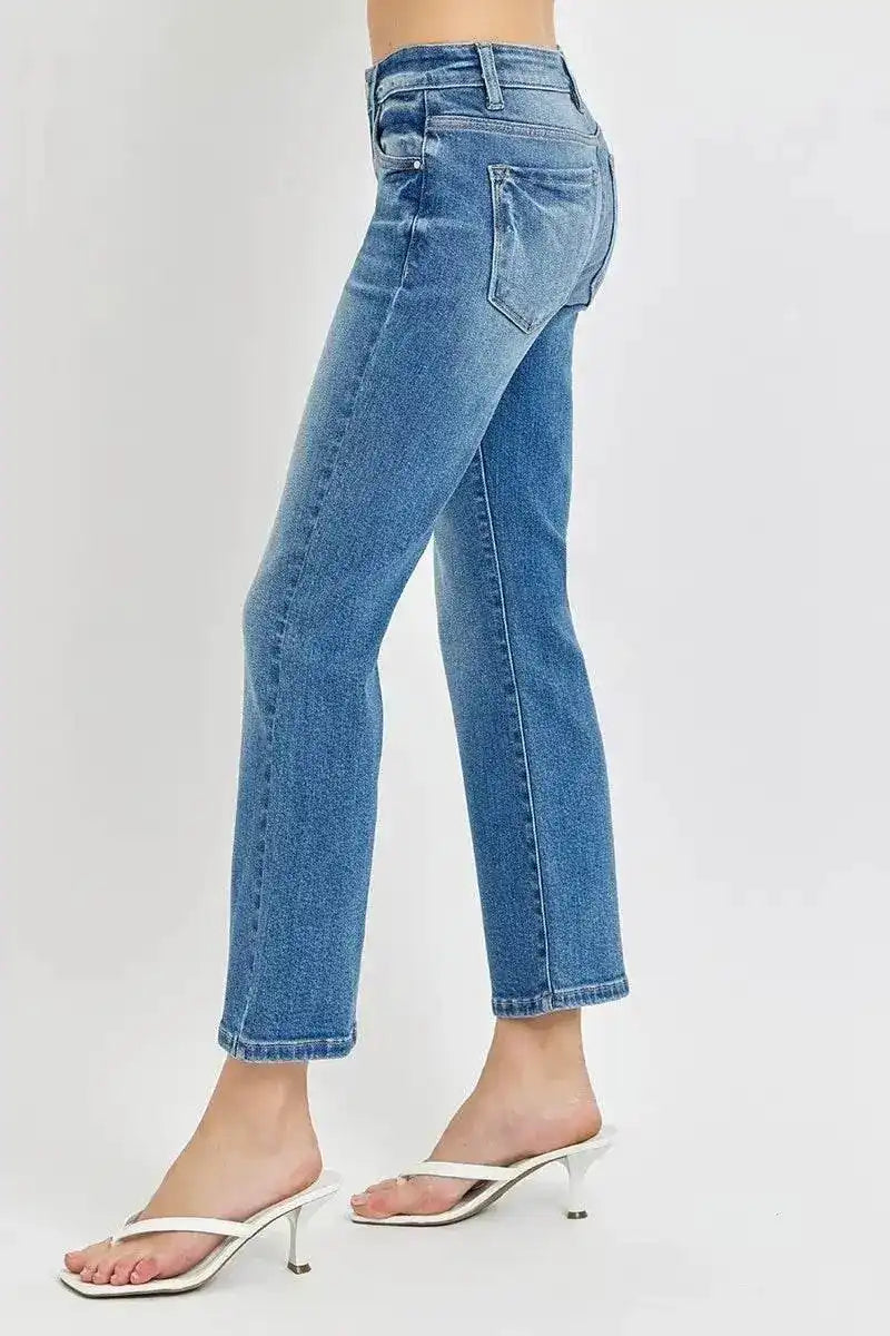 RISEN Low Rise Crop Flare Jeans - Sleekdenim.com