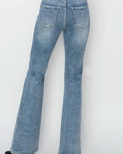 RISEN Mid Rise Bootcut Jeans - Sleekdenim.com