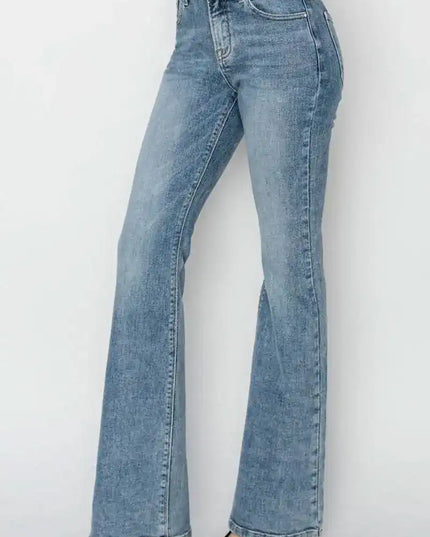 RISEN Mid Rise Bootcut Jeans - Sleekdenim.com