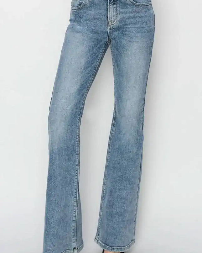 RISEN Mid Rise Bootcut Jeans - Sleekdenim.com