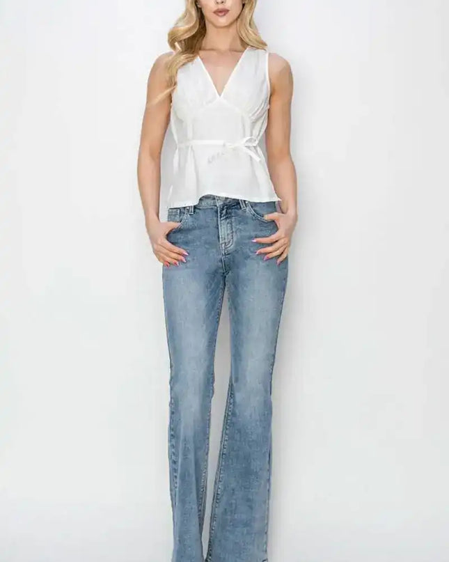 RISEN Mid Rise Bootcut Jeans - Sleekdenim.com