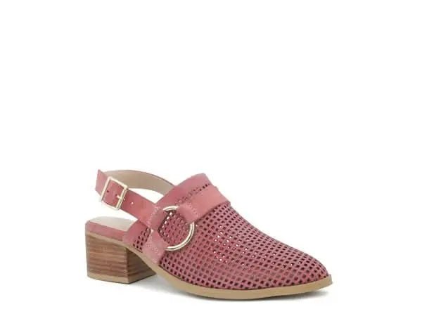 ROSALIE BLUSH BLOCK HEELED SANDAL - Sleekdenim.com