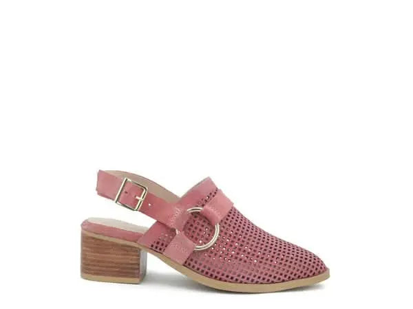 ROSALIE BLUSH BLOCK HEELED SANDAL - Sleekdenim.com