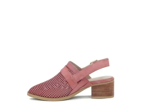 ROSALIE BLUSH BLOCK HEELED SANDAL - Sleekdenim.com