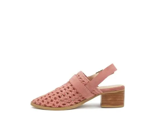 ROSALIE BLUSH BLOCK HEELED SANDAL - Sleekdenim.com