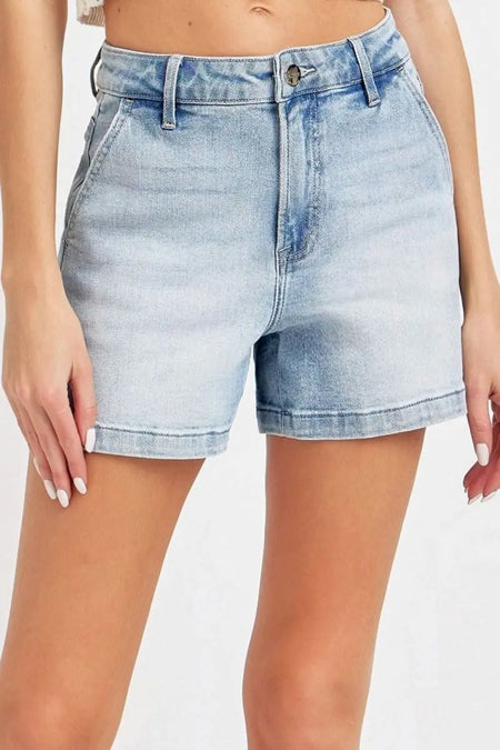 Risen Full Size High Rise Denim Shorts - Sleekdenim.com