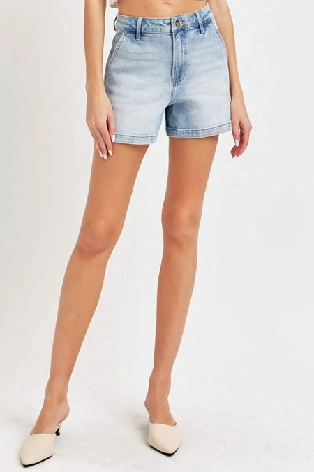 Risen Full Size High Rise Denim Shorts - Sleekdenim.com