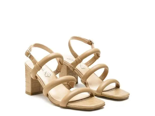 SLATER CROC SLINGBACK BLOCK SANDALS - Sleekdenim.com