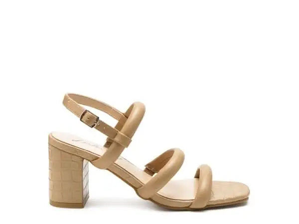 SLATER CROC SLINGBACK BLOCK SANDALS - Sleekdenim.com